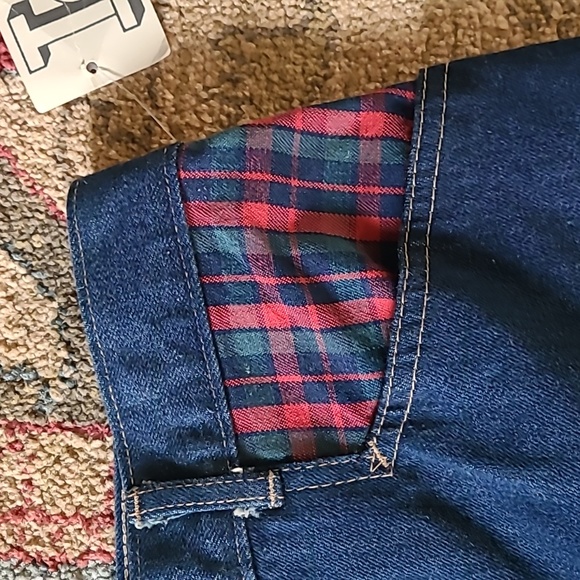 NWT VINTAGE DEADSTOCK PLAID POCKET JEANS - Picture 4 of 9